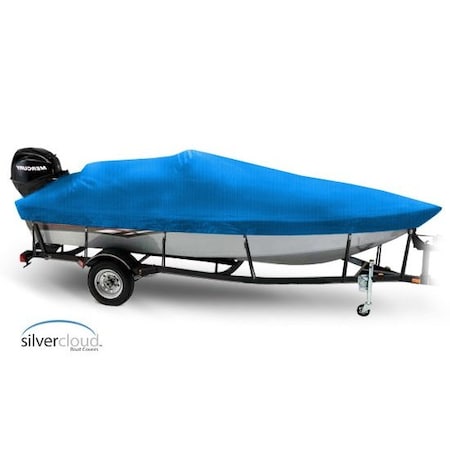 Eevelle Silvercloud Boat Cover V HULL FISHING Outboard Motor w/Outboard 15' 6in. L 76in. W Royal SCVFW1576B-RYL